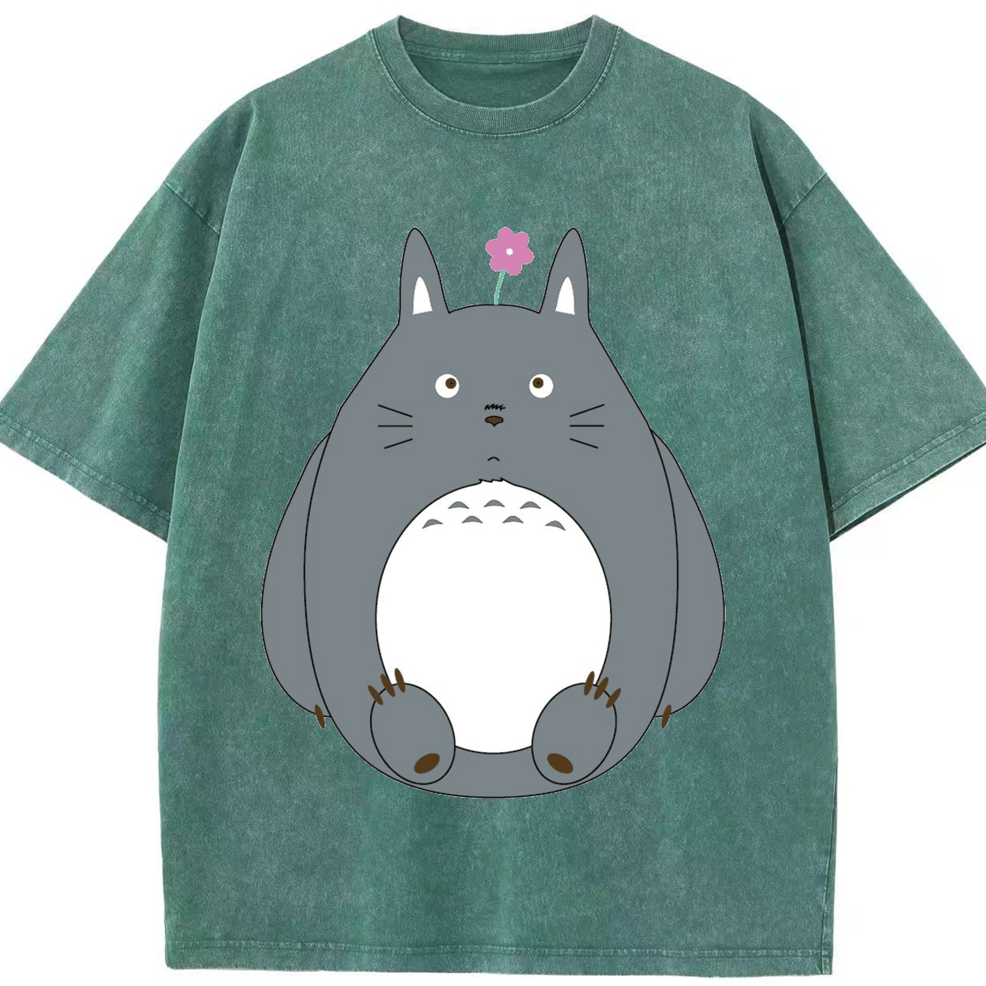 （画像用） となりのトトロ 草壁メイ 草壁サツキ My Neighbor Totoro Satsuki Kusakabe Mei Kusakabe 綿100% ヴィンテージ風 半袖Tシャツ（フロントプリント）